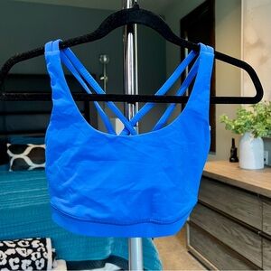 LULULEMON ENERGY BRA SIZE 8 Blue